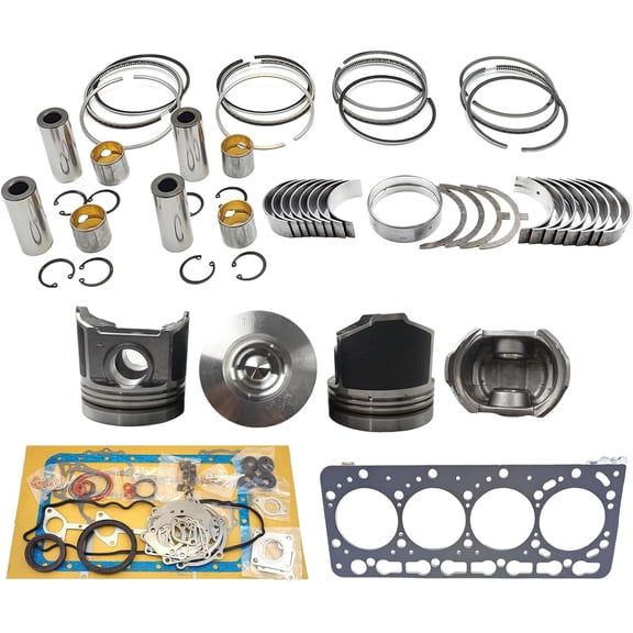 V3300 Engine Overhaul Rebuild Kit (No cylinder liner and valve) 16 valves Piston height 91.5mm Combustion Chamber 56mm For Kubota V3300 V3300-DI Engine M6800 M8200 M9000 Tractor 1C050-21112