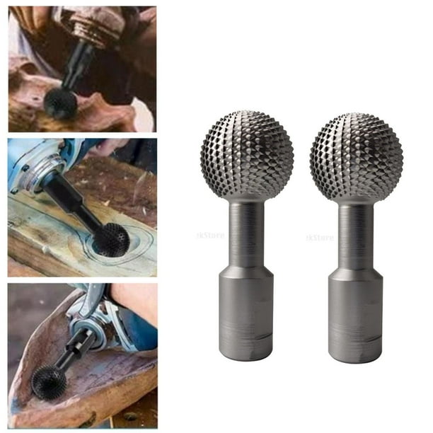 2x Fresa rotativa de de de de material acero al carbono para amoladora de herramienta de talla