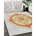 thumbnail image 3 of Ahgly Company Machine Washable Indoor Rectangle Transitional Tiger Orange Brown Area Rugs, 5' x 7', 3 of 7