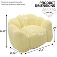 thumbnail image 5 of Lotus Type Compression Sofa Adult Bean Bag Sofa With Pull Ring Can Be Easily Moved Without Installation, Floor Sofa Couch For Living Room, Bedroom, Office, Apartment, 5 of 12