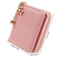 thumbnail image 2 of unbranded De Mano Rosa Con Textura Acolchada Y Seguro Para Monedas Y Tarjetas Para Mujer, 2 of 6