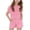 Pink, variant on Fashion Boy And Girls' Casual Short Sleeve Round Neck Solid Color Short Pants Sets for Big Girls, 95% Polyester 5% Spandex, 5 - 6 Years,White,Size 5 T