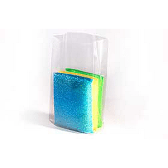 Clear Gusseted Poly Bags 1.5 mil, 4W X 2D X 8L inches - Case of 1000 Bags