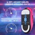 thumbnail image 5 of ATTACK SHARK X8 SE Wireless Gaming Mouse 55g Ultra-Lightweight Wired/BT/2.4GHz Wireless Programmable 25000 DPI Ergonomics Gamer Mice For PC Mac PS4 PS5 Xbox one Switch - Pink With Tape, 5 of 9