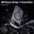 thumbnail image 7 of Allytechgroup Magnetic Case for Google Pixel 10A, Compatible with Magsafe Military Grade Protection Invisible Stand Heat Disspation Rugged Phone Case for Google Pixel 10A, Black, 7 of 7