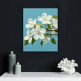 thumbnail image 4 of COMIO White Flower Wall Art Blooming Floral with Gold Foil Canvas Print Wall Art The Picture for Living Room Bedroom Contemporary Wall Painting Decoration Modern Abstract Artwork, 4 of 4