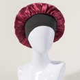 thumbnail image 3 of 3 PCS Silk Bonnet for Sleeping Black Women Sleep Cap Satin Hair Cap for Curly Hair for Men Night Head Cover/Wrap Scarf Protect Braids, 3 of 6