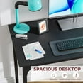 thumbnail image 3 of BestOffice 39 inch Computer Desk Modern Writing Desk, Simple Study Table, Industrial Office Desk, Sturdy Laptop Table for Home Office, Black, 3 of 7