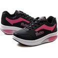 thumbnail image 6 of XIMIN Women's Walking Toning Platform Shoes Soft Comfy Running Shoe Fashion Lace up Rocker Shoes with Arch Support Sneakers Casual Lightweight Tennis Sneaker, 6 of 9