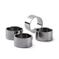 thumbnail image 2 of (2 pack) Mainstays Gunmetal Silver Metal Napkin Rings, 4 Count, 2 of 6