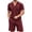 hgg415-Wine, variant on Yaoyar Mens Shirt and Shorts Set Fashion Summer 2 Piece Outfits Short Sleeve Casual Button Down Shirts Workout Set for Men