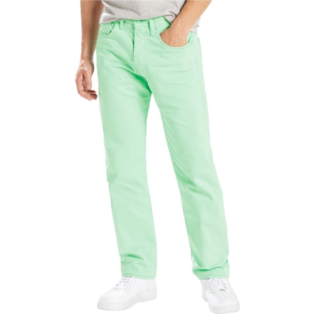 Pantalones Vaqueros Hombre Levis 501 Pierna Recta Verde 40 W x 30 L