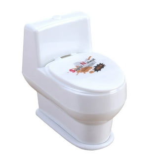 April Fools Toys Funny Water Squirting Prank Toy - Squirt Toilet - Poop  Spray Prank Toy - Simulation Toilet Toy (white)