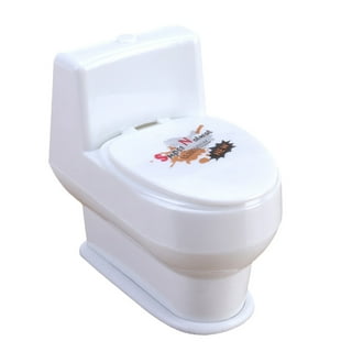 April Fools Toys Funny Water Squirting Prank Toy - Squirt Toilet - Poop  Spray Prank Toy - Simulation Toilet Toy (white)