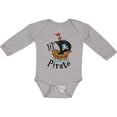 thumbnail image 3 of Inktastic Lil' Pirate Pirate Ship, Blue Bandana Boys or Girls Long Sleeve Baby Bodysuit, 3 of 5