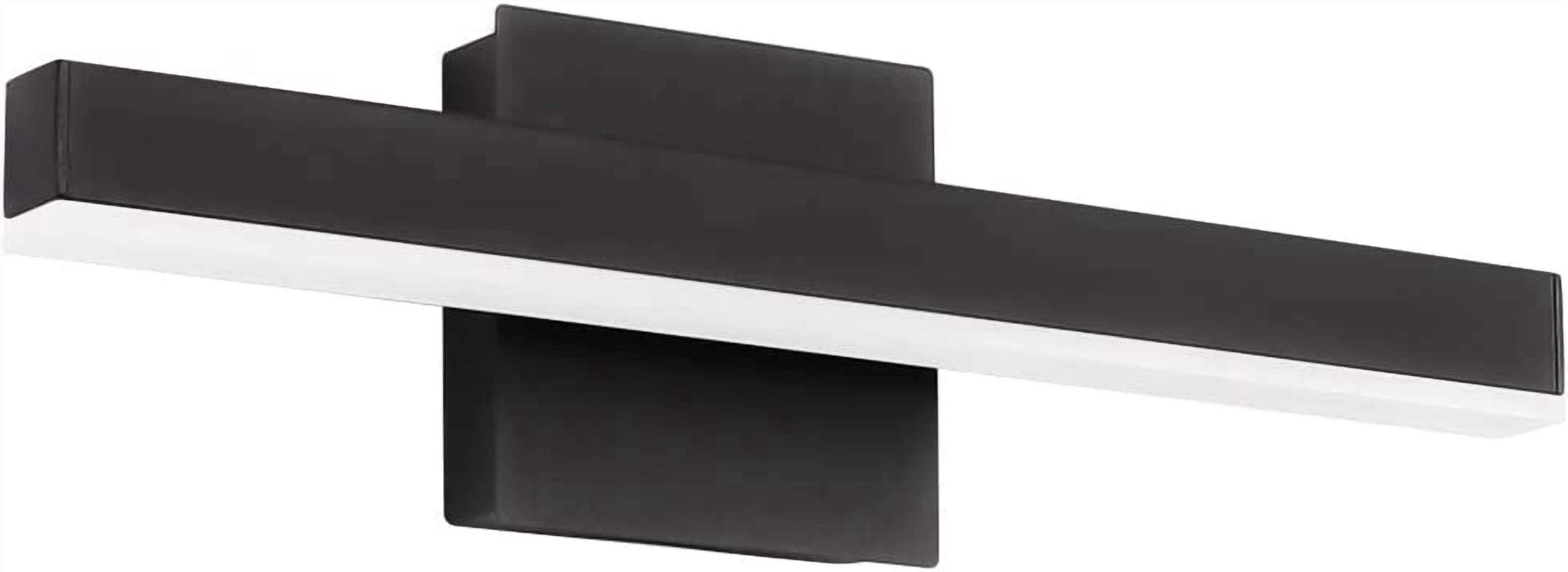 RGHJAR-15.75 inch Modern Black Vanity Light LED Bathroom Vanity Light Fixtures Black Wall Light for Bathroom (White Light)