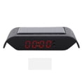 thumbnail image 1 of Reloj digital para coche, camión, energía solar, hora, fecha, temperatura, pantalla LCD, cableado, luz roja., 1 of 14