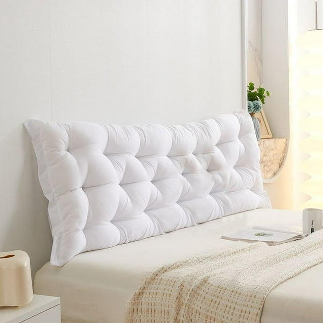 Fiudx Cojín de Noche, Diseño de Fibra de Poliéster Suave, Respaldo Cómodo para Cama y Tatami, Decoración Elegante para El Hogar, Uso Versátil para Dormitorio y Sofá, Tamaño 60 X 50 Cm, Fácil de Limpi