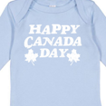 thumbnail image 3 of Inktastic Happy Canada Day with Distressed Maple Leaves Boys or Girls Long Sleeve Baby Bodysuit, 3 of 4