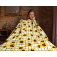 thumbnail image 4 of Sunflower Blanket 50"x60" ,Decorative Sunflower White Fleece Throw Blanket ,Fuzzy Soft Cozy Warm Lightweight Blanket for Sofa,Couch,Bed,Travel(no pillow case), 4 of 4