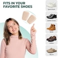 thumbnail image 7 of Welnove Shoe Tongue Pads Suede Memory Foam Shoe Padding Cushion Soft Self Adhesive Inserts Filler for Boots Leather Shoes Dress Shoes Loafers,2 Pairs,Beige,Size L, 7 of 7