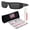 Matte Blk Frame | Grey Lens, variant on OO9014 Gascan Rectangle Shaped Polarized Sunglasses for Men - Includes Official Eyewear Kit - Matte Black Camo Frame with Prizm Deep Water Lens