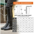 thumbnail image 6 of Comfy Moda Women's Waterproof Winter Boots | Leather | Knee High | Side Zipper - FLURRY, 6 of 6
