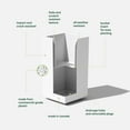 thumbnail image 3 of Veradek Block Series Pedestal Short Plastic Planter - White, 3 of 10