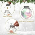 thumbnail image 2 of 12 Pcs Christmas Fillable Ornaments Ball -Clear Christmas Ornaments Filling Christmas Balls,Plastic Christmas Ball for Chirstmas,Wedding Decoration,Hanging Arts and DIY Fillable Crafts Accessories, 2 of 7