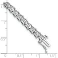 thumbnail image 4 of Sterling Silver Rhodium-Plated Diam. Bracelet (7 X 5) Made In India qdx1091, 4 of 5