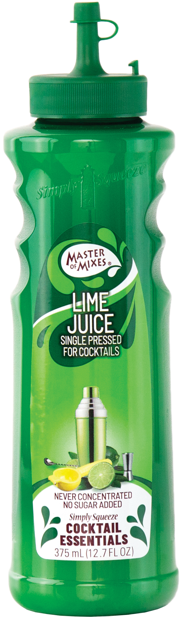 Master of Mixes Cocktail Essentials Single Pressed Lime Juice, 12.7 Fl