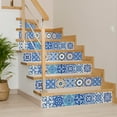 thumbnail image 5 of Mi Alma Vinyl Backsplash Decor - Blue Floral Peel & Stick Tiles 6x6, 5 of 11