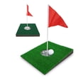 thumbnail image 2 of Golf Putter Pad Simulation Green Mini Putter Plate Portable Putter Slope Practitioner Hole Cup Package Grass, 2 of 6