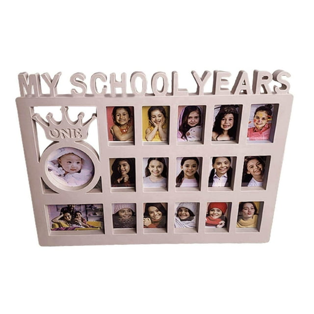 School Days Graduation Frame K-12 Picture Frame Kids Growing Memory Picture Frame Picture Frame Kids Tabletop School Years Picture Picture Frame Pink