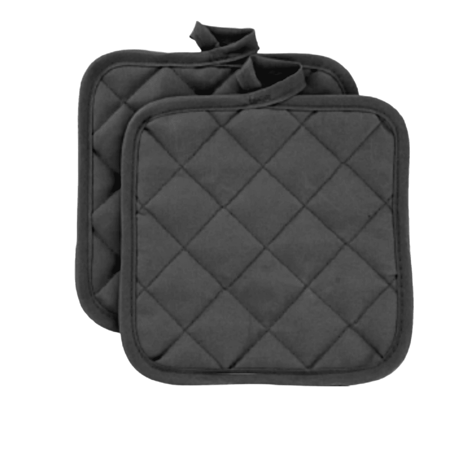 Pot Holders for Kitchen Pack of four (4) units Black 7 Inches