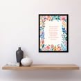 thumbnail image 4 of Concentrate on the Present Moment Buddhist Mindfulness Quote Floral Buddha Meditation Enlightenment Vihara Art Print Framed Poster Wall Decor 12x16 inch, 4 of 5
