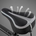 thumbnail image 4 of Funda de asiento de bicicleta acolchada de silicona con esponja reflectante Negro y gris Sunnimix Cojín de montdle de bicicleta, 4 of 8