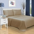 thumbnail image 2 of Superior 4-Piece Cotton 1500 Thread Count Taupe Sheet Set, Queen, 2 of 5