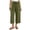 Army Green, variant on Womens Pants Suit Wide Leg Cigarette - Frayed Hem Work Black XXL
