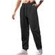 thumbnail image 2 of Pantalones largos para hombre, lisos, a la moda, informales, con bolsillos, cintura elástica, deportivos, largos, de poliéster., 2 of 6