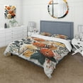 thumbnail image 1 of Designart "Colorful Mid Century Midcentury botanics II" Abstract Bedding Covert Set - Abstract Midcentury Multi-Color Mid-Century Bed Set With 1 Sham, 1 of 6