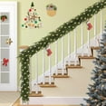 thumbnail image 6 of 6Ft Pre-lit Christmas Garland with LED Lights,Real Touch Artificial Cedar and Norfolk Pine Greenery Garland,Battery Operated Winter Garland for Mantle,Table,Wall,Indoor Outdoor Christmas Decorations, 6 of 6