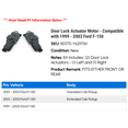 thumbnail image 2 of Door Lock Actuator Motor - Compatible with 1999 - 2003 Ford F-150 2000 2001 2002, 2 of 2