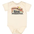 thumbnail image 3 of Inktastic Nevertheless, She Persisted with Flowers Boys or Girls Baby Bodysuit, 3 of 5
