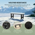thumbnail image 4 of WestinTrends Ashore Outdoor HDPE 48" Modern Backless Patio Bench, Black, 4 of 16
