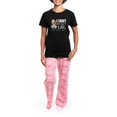 thumbnail image 4 of CafePress - Basset Hound Envy Women's Dark Pajamas - Women's Short Sleeve Print T-Shirt and Pants Dark Cotton Pajama Set, 4 of 7