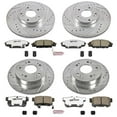 thumbnail image 3 of PowerStop Front and Rear Z26 Street Warrior Carbon-Fiber Ceramic Brake Pad and Drilled and Slotted Rotor Kit Fits: HONDA Select Models K2440-26, 3 of 9