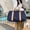 Bleu Foncé, variante sur LSLJS Grand Sac de Voyage Pliable avec Compartiment pour Chaussures, Sac de Week-End de Camping Gym avec Séparateur, Peut Être Fixé à une Valise à Roulettes, Imperméable et Résistant aux Déchirures, Sac à Main
