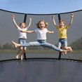 thumbnail image 6 of Marknig 10FT 12FT 14FT Trampoline with Safety Enclosure Net and Ladder for Kids and Adults, Outdoor Round Trampoline with Spring Padding, 330-450LBS Weight Capacity(Black), 6 of 7