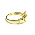 thumbnail image 2 of 14k Yellow Gold Claddagh Ring, Size 6, 2 of 2